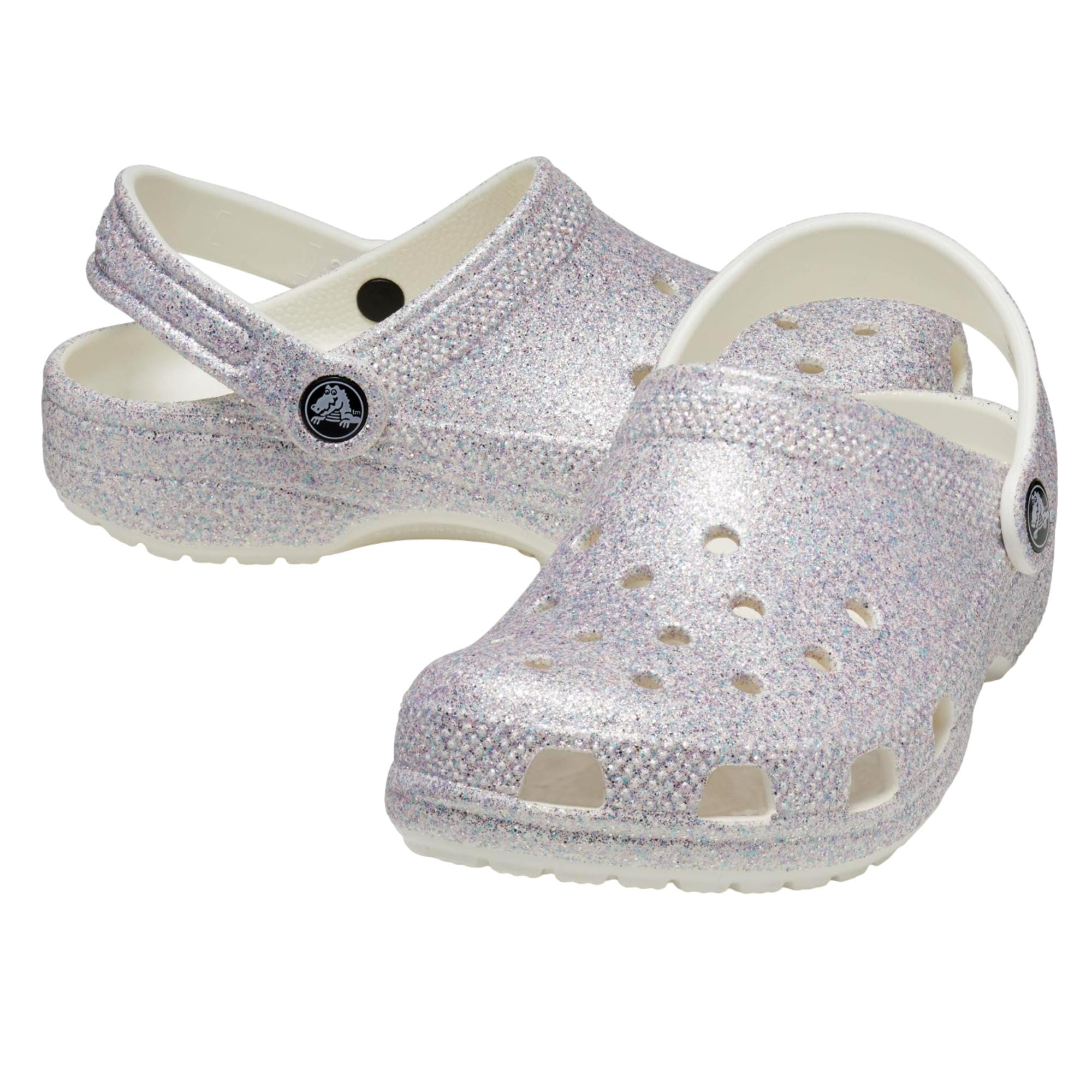 Crocs Classic Glitter Clogs Mystic Glitter 206992-9DI Toddler | eBay